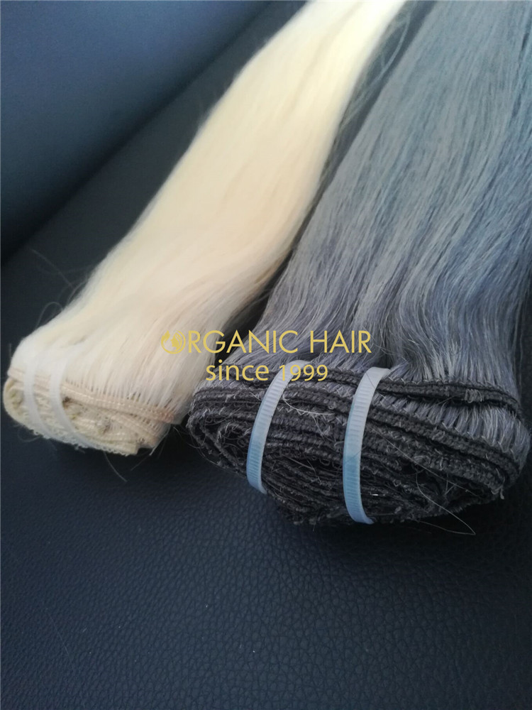 Wholesale luxy 100% remy hair,double drawn clip in hair extensions in chinese factory R16